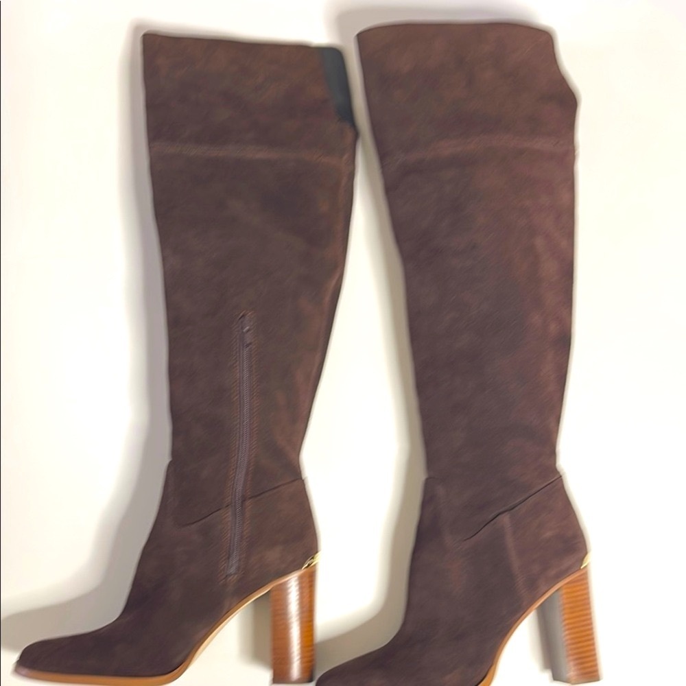 Michael Kors Regina Suede Tall Knee-High Boots - Picture 2 of 6